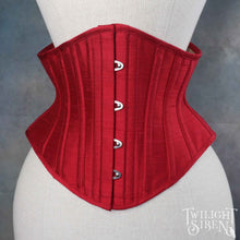 23 INCH WAIST VOLUSPA RED SILK RIDING CORSET (PHOTOSHOOT SAMPLE)