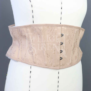 33.5 INCH WAIST ELIZA PEACH TULIP COUTIL CORSET BELT