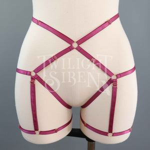 MAGENTA LEG BODY HARNESS SUSPENDER UK 4-10 // US 0-6 (FIT UP TO WAIST - 34"
UP TO THIGH CIRCUMFERENCE  21")