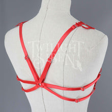 HELLA LACE BODY HARNESS BRALET RED