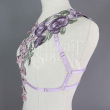 LILAC LACE BODY HARNESS BRALET