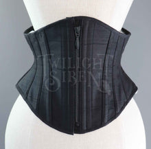 23.5 INCH WAIST VOLUSPA BLACK SILK RIDING CORSET - PHOTOSHOOT SAMPLE