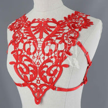 HELLA LACE BODY HARNESS BRALET RED