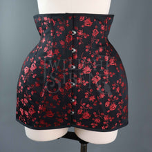 C1940S INSPIRED ROSEBUD  COUTIL CORSET GIRDLE