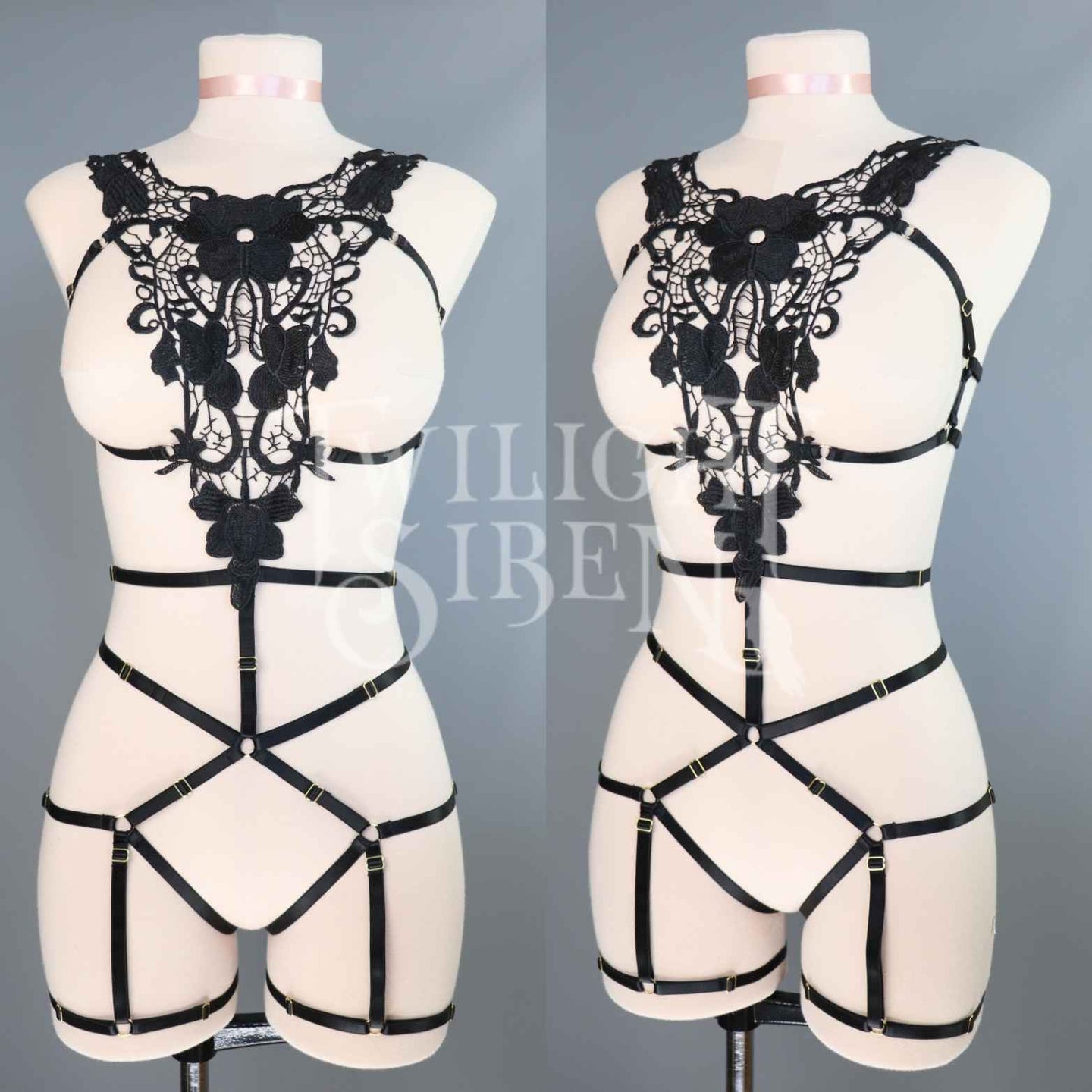 ARIA LACE BODY HARNESS PLAYSUIT