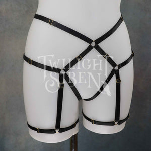 BLACK TALIA BODY HARNESS SET