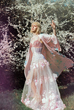 PASTEL PINK FLORAL TULLE SKIRT - MADE TO ORDER