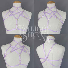 HEXAGRAM BODY HARNESS BRALET LILAC