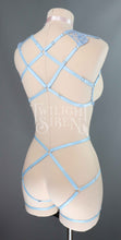OLIVIA PASTEL LIGHT BLUE LACE  BRALET AND THIGH HARNESS SET