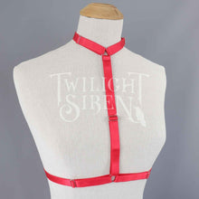 RED SARAH CHOKER BODY HARNESS