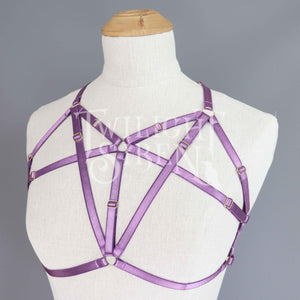 TALIA BODY HARNESS BRALET VIOLET PURPLE