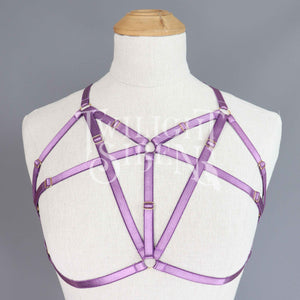 TALIA BODY HARNESS BRALET VIOLET PURPLE