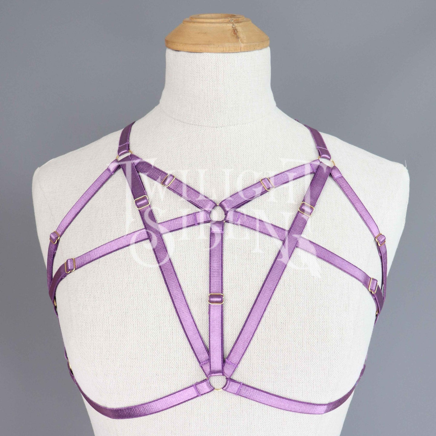 TALIA BODY HARNESS BRALET VIOLET PURPLE