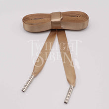 CARAMEL CAPPUCHINO SATIN CORSET RIBBON LACING ~10MM / 15MM / 25MM