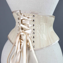 22 INCH WAIST ELIZA CREAM SPOT COUTIL CORSET BELT