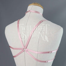 HEXAGRAM BODY HARNESS BRALET DUSKY ROSE PINK