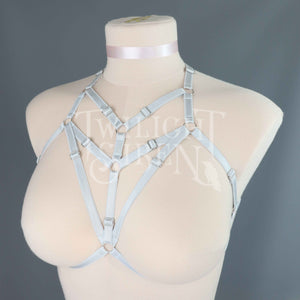 ONE OFF BODY HARNESS ICE BLUE ~ SIZE UK 4-10 // XS -S (SAMPLE)