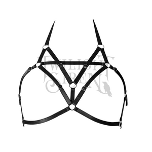 KISA black BODY HARNESS BRALET Twilight Siren