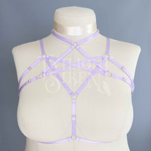 HEXAGRAM BODY HARNESS BRALET LILAC