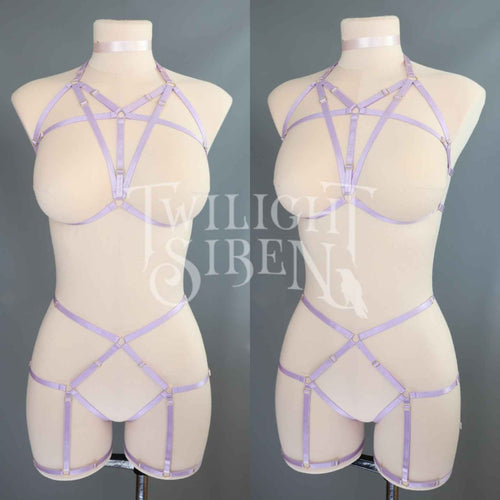 LILAC PURPLE TALIA BODY HARNESS SET