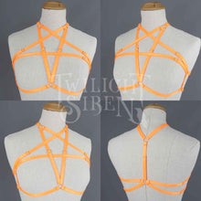 PENTAGRAM BODY HARNESS BRALET  BRIGHT ORANGE