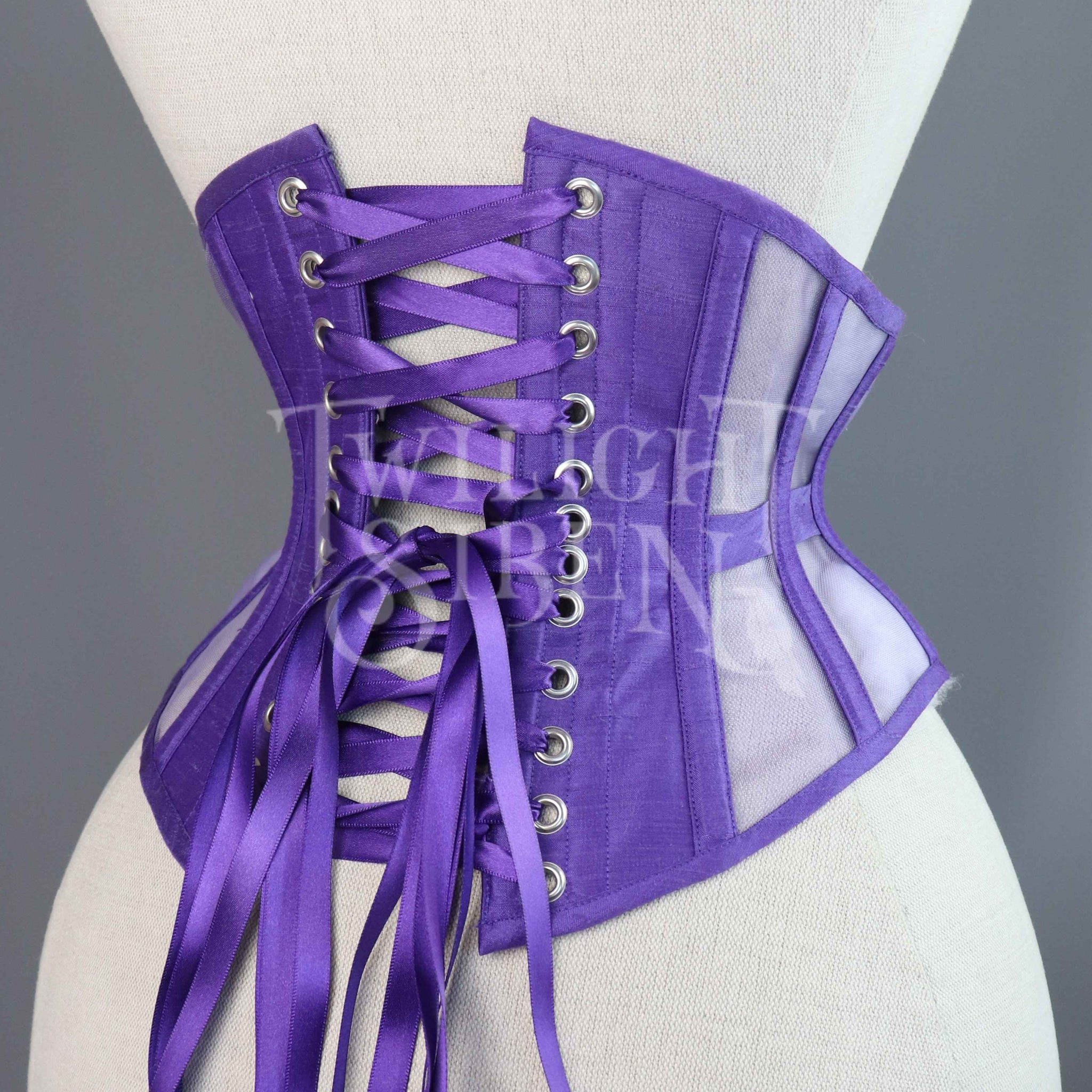 Purple Lace Waist Trainer – Charmian Corset