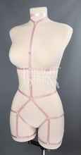 JADE BODY HARNESS OUVERT PLAYSUIT ROSE PINK