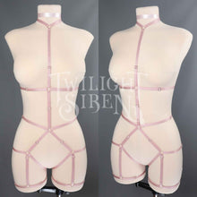 JADE BODY HARNESS OUVERT PLAYSUIT ROSE PINK