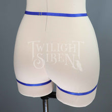 ASTA LEG BODY HARNESS SUSPENDER ROYAL BLUE SIZE - SMALL / UK  4-10