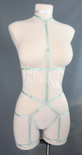 JADE BODY HARNESS OUVERT PLAYSUIT SAGE GREEN