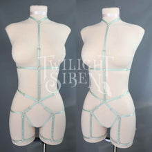 JADE BODY HARNESS OUVERT PLAYSUIT SAGE GREEN