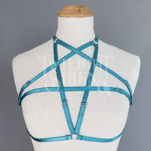 PENTAGRAM BODY HARNESS BRALET TEAL PETROL GREEN