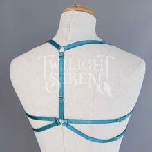 PENTAGRAM BODY HARNESS BRALET TEAL PETROL GREEN