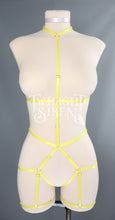 JADE BODY HARNESS OUVERT PLAYSUIT YELLOW